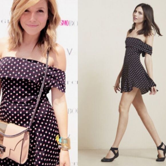 Reformation Canopy Mini Black Dress Jingle Size M - Picture 3 of 11